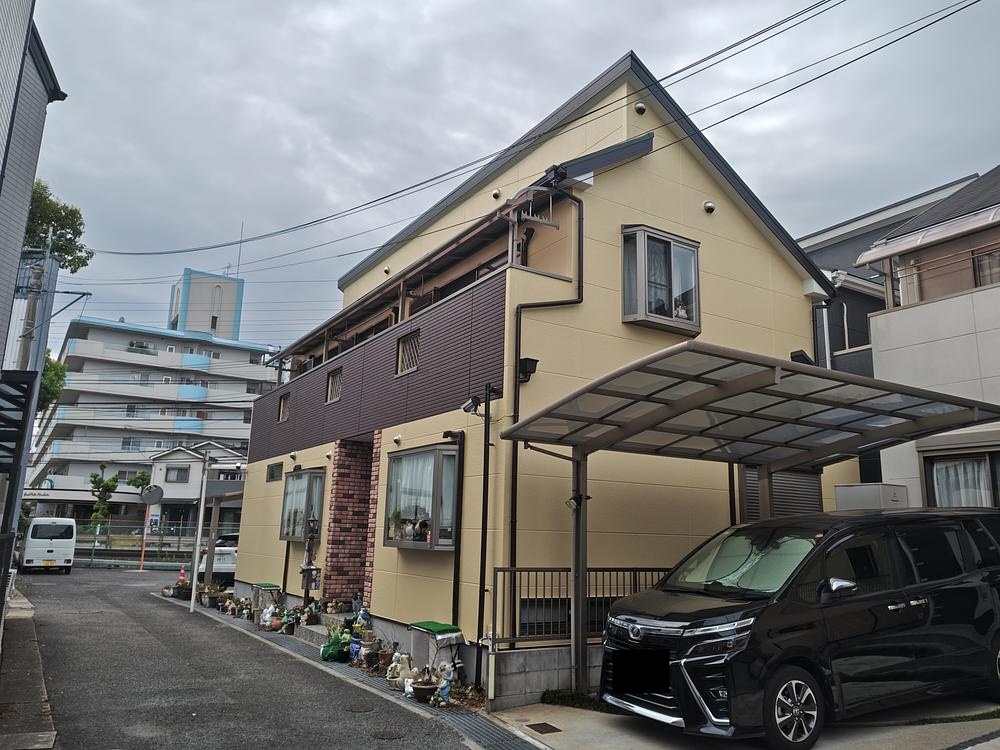 外壁の塗装の施工事例写真